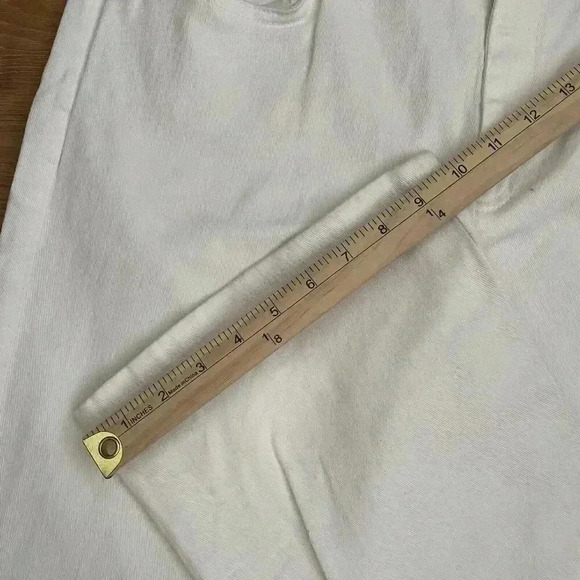 Ralph Lauren Jeans White Jeans White Label Size 12 Wide Leg Vintage LRL Jeans Co - Picture 3 of 8